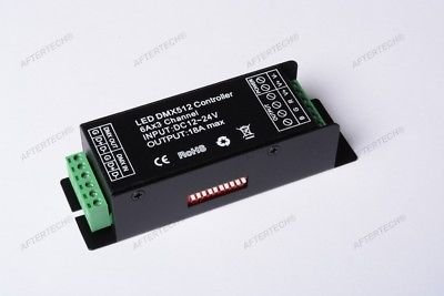 Aftertech® DMX512 DMX DECODER FÜR STRIPLED RGB STRIPS CONTROLLER B6E4 STEUEREINHEIT