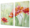 Cubre vitros de cristal templado - Tabla para cortar de cristal – Tabla para amasar y protector de vitro – UNA PIEZA (60 x 52 cm) o DOS PIEZAS (30 x 52 cm); D06 Serie Flores: Amapolas 2
