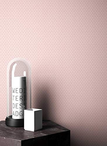 NEWROOM Blumentapete Tapete rosa Unifarbe Grafisch Uni Vliestapete lila Vlies moderne Design Optik Tapete Einfarbig Unifarben Modern inkl. Tapezier Ratgeber