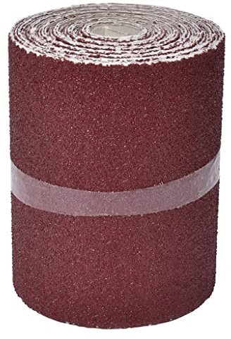 Amtech Aluminium Oxide Sanding Roll (115 mm x 5 m, P60), Coarse Grit Roll for Fast Material Removal on Wood, Metal and Plastic Surfaces