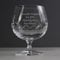 Custom Crystal Cut Brandy Cognac Personalised Glass for Best Man Fathers Day Wedding