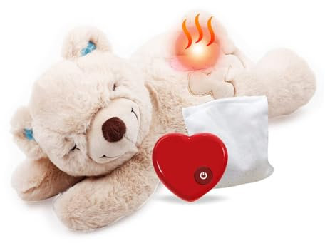 ALL FOR PAWS Little Buddy Heart Beat Sheep, Puppy Toy With Heartbeat Dog Training Toy For Separation Anxiety Relief Behavioral Aid For Pets,With One Heartbeat + One WarmBag