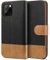 BEZ Handyhülle für iPhone 12 / iPhone 12 Pro Hülle, Tasche Kompatibel für iPhone 12, iPhone 12 Pro, Schutzhüllen aus Klappetui mit Kreditkartenhaltern, Ständer, Magnetverschluss, Schwarz