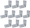 AERZETIX - Juego de 10 - Placas de montaje escuadras reforzadas - 105x105x90x3mm - acero galvanizado en caliente - fijación de metal nervado - en ángulo recto - C48471