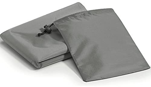 CelinaSun Outdoordecke 140x170 cm grau PES Taschen Stranddecke Picknick Decke Ultraleicht schnelltrocknend Unterlage