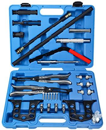 BOOMSTART Kit de Herramientas de compresor de Resorte de válvula, Juego de Herramientas de reparación de Culata de Motor para Motores OHV/OHC