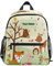 Mnsruu Personalisierter Kleinkind-Rucksack f¨¹r Kinder, personalisierter Rucksack mit Namen/Text, Anpassung, Waldfuchs mit Eulen, Kindergarten