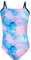 Aquarti Costume Piscina Bambina – Costume Intero Bambina con Bretelle Sottili Regolabili, Tie Dye/Blu Scuro/Blu/Viola/Rosa, 152