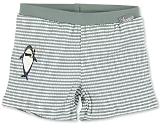 Sterntaler Badeshorts Hai - UV-Schutz 50+ Schwimmhose - Jungen Beachwear Seersucker - Baby Schwimmpanty mit Windeleinsatz bis Größe 86/92 und verstellbarem Kordelzug im Bund