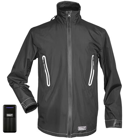 Sealey 5V Heated Rain Jacket - X-Large with Power Bank - HJ04KIT