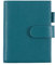 Moterm Leder Cover für A6 Notizbuch - Passt Hobonichi Cousin,Stalogy und Midori MD Planer,mit Stiftschlaufe,Kartenfächer und hintere Tasche (Kiesel-Tiefes teal)