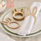 Ginger Ray Wooden Reusable Bunny Serviettenhalter, perfekt für Ostern, 6 Stück, Braun