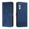 Bravoday Hülle für LG Velvet / G9 / G900, PU Ledertasche Handyhülle Flip Schutzhülle Kompatibel mit LG Velvet / G9 / G900, mit Kartenfäch & Kickstand, Blau