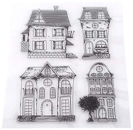 Fyearfly Silikonstempel, Klare Stempel für DIY Scrapbooking Dekor Transparente Silikonstempel für Kinder, Studenten, DIY-Grußkarte, Sammelalbum oder Seitenalben