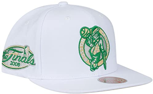 Mitchell & Ness Snapback Cap Winter White Boston Celtics