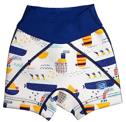 Splash About Shorts de baño de incontinencia para niños pequeños, Tug Boats, 3-4 años
