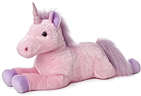 Gustaw Groß Einhorn Plüsch Kuscheltier, Plüschelefant - XXL Einhorn Tier, Weiche und Kuschelige Stofftiere, Plüsch Mega Gross Einhorn Plüschtier Kinder, Baby (Rosa, 125cm)