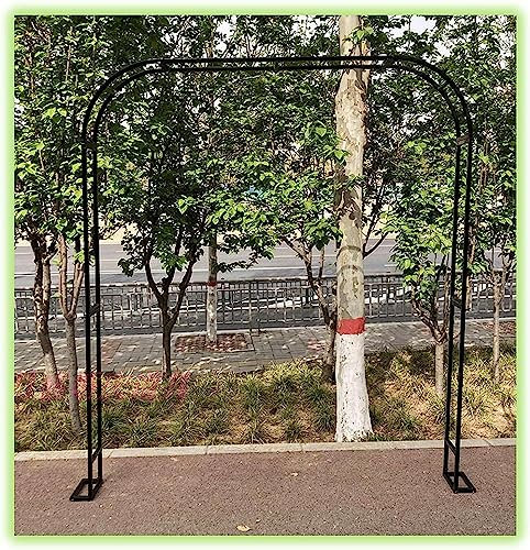 Gartenbogen Metall Rosenbogen 1.2M 1.4M 1.8M 3M 3.5M Breite Wetterbeständige Torbogen Für Kletterpflanzen Rankhilfe Rankgitter Rosengestell Garten Eingänge Dekoration Hochzeit Bögen,Weiß,W1.4M*H2.3M