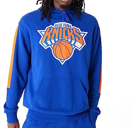 New Era - NBA New York Knicks Color Block Hoodie Farbe Blau, Größe XL