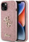 CG MOBILE GUESS GUHCP15MHG4SGP Case for iPhone 15 Plus 6.7 Inch Pink Hard Case Glitter Script Big 4G