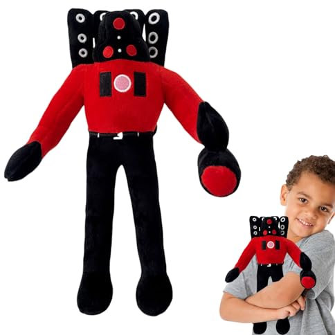 Skibidi Toilet Plüschtier,Titan Speakerman Figuren Kuscheltier Kreatives Skibidi Toiletten Plüschtier für Spiele Fans,Lustige Und Einzigartige Skibidi Toiletten gefüllte Puppen für Kindergeburtstag