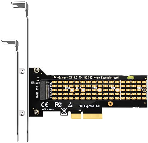 GLOTRENDS PA22110 Adaptateur M.2 NVMe vers PCIe 4.0 X4 pour 22110 M.2 NVMe SSD