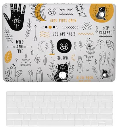 Custodia Compatibile con Macbook Air 11 pollici 2015 2014 2013 2012 2011 2010 A1370 A1465, Case Rigida Protettivo Plastica Copertina & Tastiera Cover, Pittura