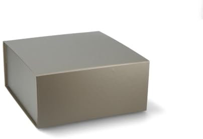 ideas in boxes Premium Geschenkbox mit Deckel, faltbar, Geschenkkarton, Magnetbox, Geschenkverpackung für Weihnachten & Geburtstag, Magnetfaltbox, Taube matt, 22x22x10cm