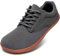 JUEQIBAA Homme Chaussures Pieds Nus Orteil Large Baskets Minimaliste Chaussures Décontractées Respirant Poids Léger pour Marcher Courir L'haltérophilie Gris 44