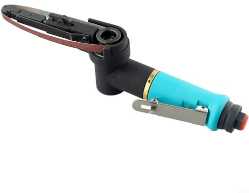 Ponceuse pneumatique à bande pneumatique NT-223 de 10 x 330 mm adaptée pour meuler des pièces de soudure, enlever les bavures et polir les revêtements