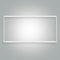 Aluminium Aufbaurahmen weiß für LED Panel 120x60cm Rasterleuchte Einlegeleuchte Deckenleuchte L1200xB600xH43mm