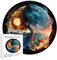Doafoce Holzpuzzle Erwachsene Holz Erwachsene Baum des Lebens Puzzle Einzigartige Pflanze Holz-Puzzle Yinyang Baum puzzleTree of Life aus Pflanzen (A)