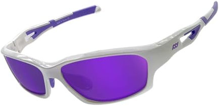 Eaglens.54 Polarisierte Sport-Sonnenbrille für Herren und Damen, leicht, UV-Schutz, TR90-Rahmen, blendfrei, zum Angeln, Radfahren, Fahren, Laufen, andern, Baseball, Golffür den Golfsport, Schwarz