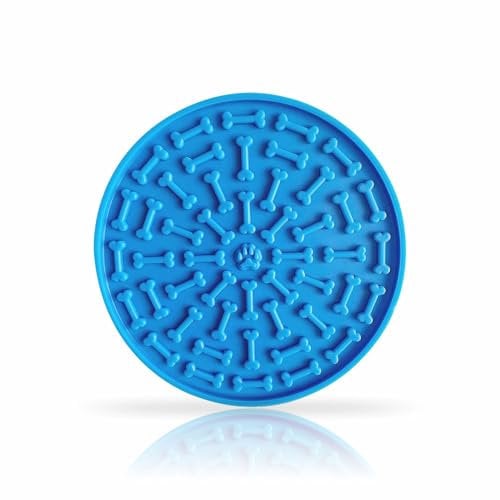 Lick Mat Lick Mats for Dogs Puppy Dog Lick Pads Dog Feeding Mat Treats Peanut Butter Food Dog Slow Feeding Lick Mats with Suction Cup Boredom Anxiety Relief Suitable Pet Training Assorted color(1Count