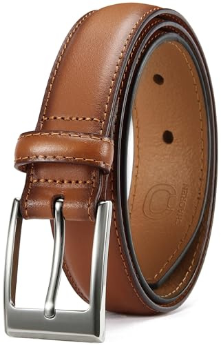 CHAOREN Ceinture Homme, Ceintures Homme Cuir 30mm pour Business Formelles | Boucle Robuste, Cuir Premium, Pantalon Habillé, Décontracté Jean, Coffret Cadeau, Style Classique, Usage Quotidien, Confort
