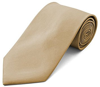 ATOurDealss Krawatte aus Poly-Kunststoff, einfarbig, Taupe, für Jungen, Herren, Teenager, siehe abbildung, Einheitsgröße