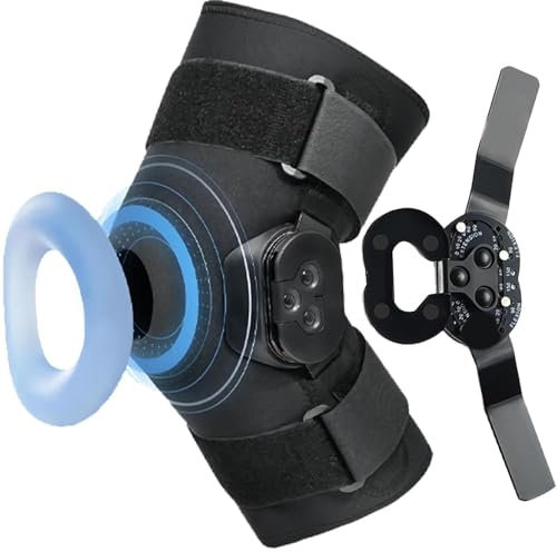 Rodillera ajustable con bisagras con estabilizadores de piernas, ortesis postoperatoria para ACL/PCL, desgarro de menisco, artritis y osteoartritis, inmovilizador de rodilla de grado médico para