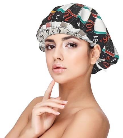 Dart Board Satin Bonnet Silk Bonnet, Hair Bonnet For Sleeping, Soft Double Layer Silk Sleeping Cap Hair Wrap For Women Natural Curly Braided Long Hair