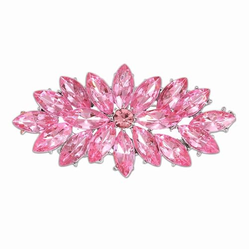 PATIKIL Marquise-Strass-Brosche, Anstecknadel, Strass-Anstecknadel, Kristall-Blume, Anstecknadel für Damen, Hochzeit, Anzug, Kleidung, Hut, Kleid, Schmuck, Geschenk