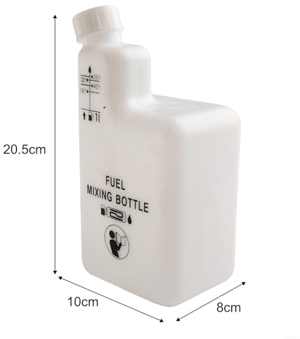 2-Stroke Petrol Oil Mixing Bottle, 1L Oil Fuel Mixing Bottle for Chainsaws, Lawnmowers, Leaf Blowers, Hedge Trimmers and Other Engine Equipment