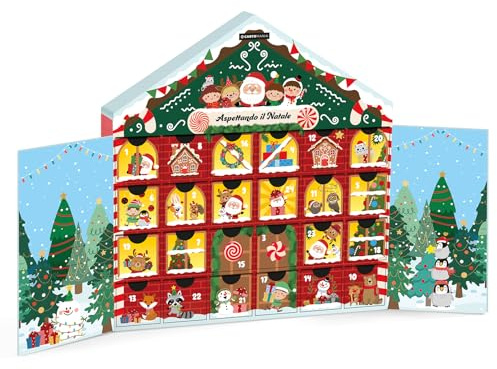 Cartomania Calendario dell'avvento, 24 cassettini, Sorprese da scoprire ogni giorno, 24 regali, Natale, Idea regalo per bambini e adulti