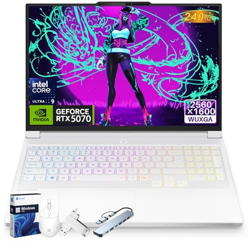Lenovo Legion 7i Ordinateur portable de jeu, écran OLED 16 2,5K 240 Hz 1 ms, NVIDIA RTX 5070, Intel Core Ultra 9 275HX, 64 Go DDR5 5600MT/s, 2 To SSD, Wi-Fi 7, clavier rétroéclairé, Windows 11 Pro