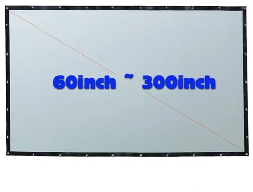 videoprojecteur écran de Projection motorisé Écran de Projection arrière HD de Grande Taille, 100 à 300 Pouces, Tissu sans Cadre, Rideau de Projection arrière 16:9/4:3 en Option(180 inch)