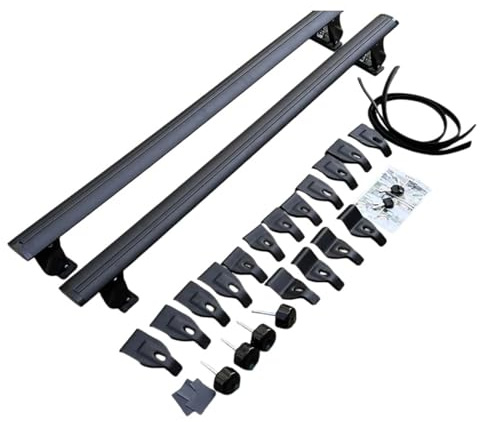 Dachträger Gepäckträger Querträger Auto Pickup LKW SUV LKW Dachträger Autodachträger(Black)