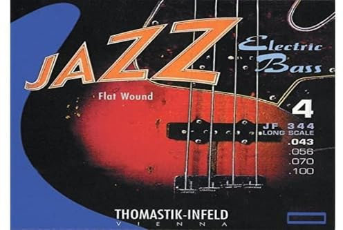 Thomastik corda Re .056 anima in acciaio, rivest. nichel flat wound scala corta 32 JF32056 per basso elettrico Jazz Satz JF324