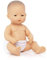 Miniland 31036 - Baby asiatisches Mädchen Tüte - ohne Unterwäsche, 32 cm