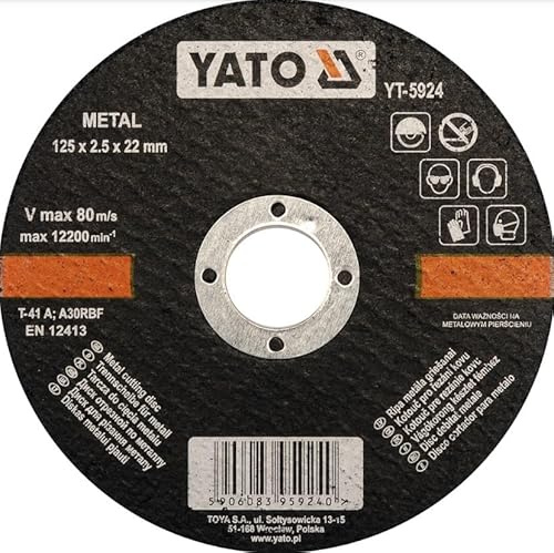 YATO YT-5924 - Metal 125 x 2.5 x 22 mm Cutting Disc