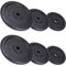 ScSPORTS® Hantelscheiben - Set, 30/35/40/60 kg, Ø 30/31 mm, Gusseisen, Schwarz - Gewichtsscheiben, Hantelscheiben-Set, Hantelgewichte, Fitness Scheiben, Gussscheiben