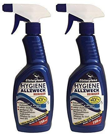 Preisjubel 2 x 750ml Elsterglanz Hygiene Allzweck Reiniger, Desinfektionsspray, Desinfektionreiniger