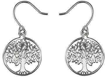 Árbol de la Vida Pendientes - Plata de Ley